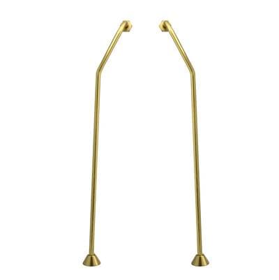 Maidstone Double Offset Supply Lines - Supercoated Brass