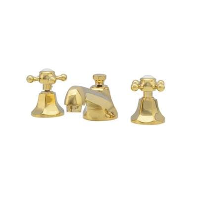 Maidstone Nouveau Deco Sink Faucet - Metal Cross - Chrome