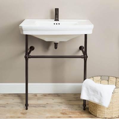 32 Inch Metal Console Sink by Maidstone