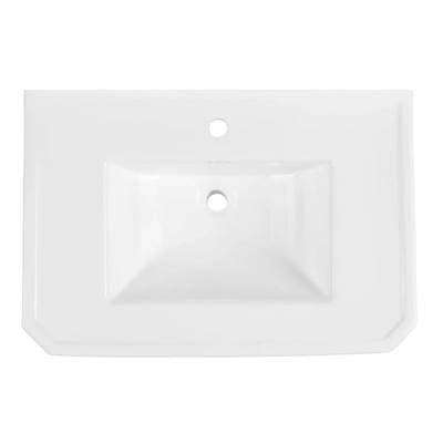 Maidstone 32 INCH Metal Console SINK - Chrome by Maidstone