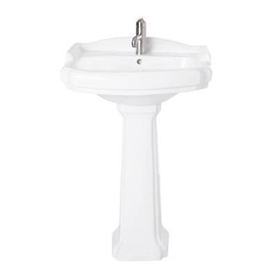 23 Inch Pedestal Sink - 8 Inch
