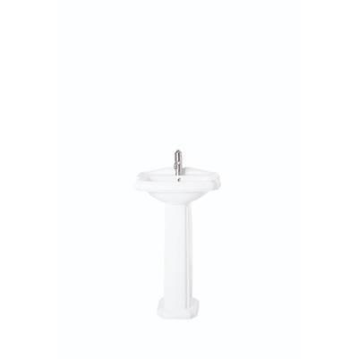 19 Inch Pedestal Sink - 8 Inch