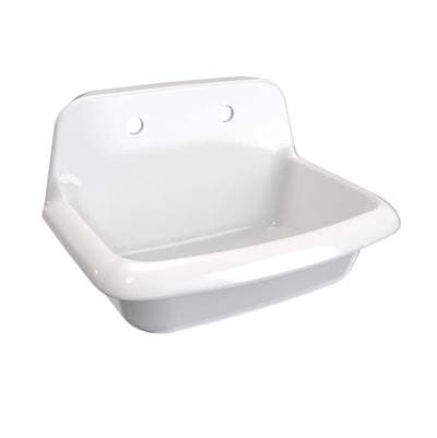 Maidstone Ceramic Utility Wall Mount Sink - White