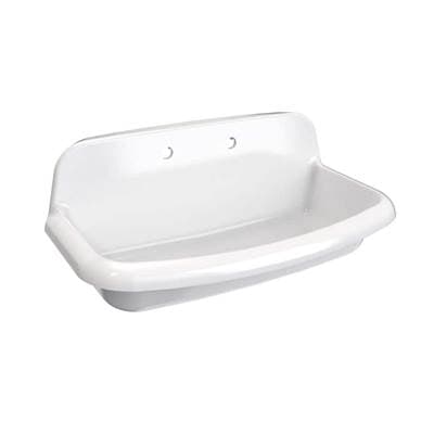 Maidstone Ceramic Utility Wall Mount Sink - White
