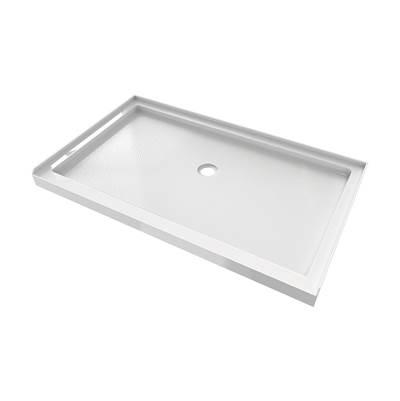 36'' x 60''  Shower Base Center Drain - Wh
