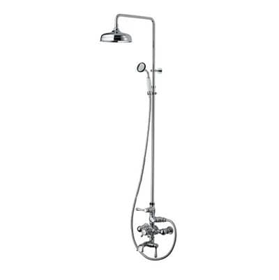Maidstone Wall Mount Exposed Shower - Brushed Brass