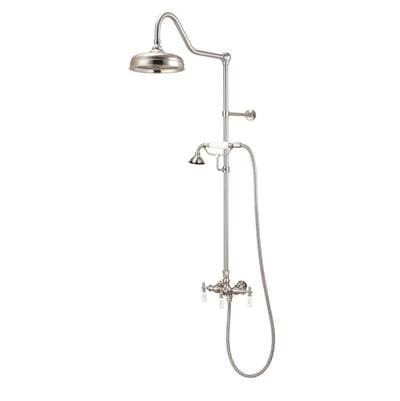 Maidstone Exposed Bathroom Shower Set with Handshower - Supercoated Brass