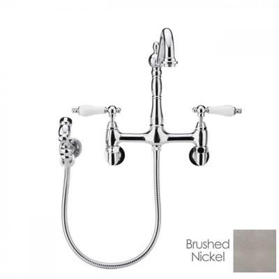 Audrey Wall Mount Kitchen Faucet - Brushed Nickel by Maidstone