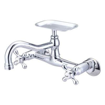 Maidstone Utility Sink Faucet with Soap Dish - Chrome by Maidstone