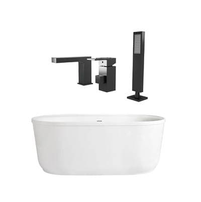 Maidstone Acrylic Contemporary Tubset - Matte Black