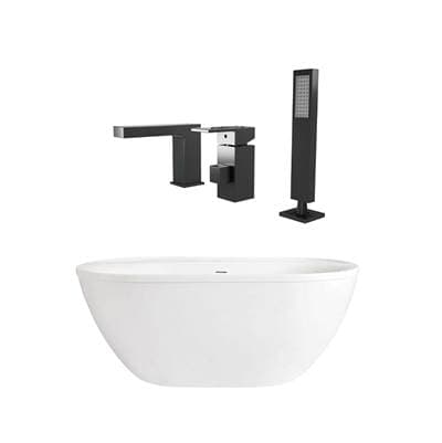 Maidstone Acrylic Contemporary Tubset - Matte Black