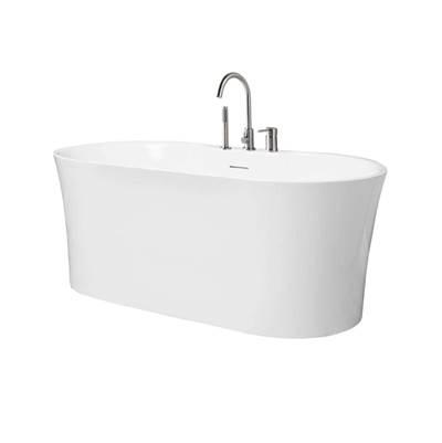 Maidstone Dustin Acrylic Contemporary Tub - Chrome