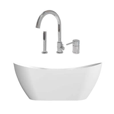 Maidstone Wexler Acrylic Contemporary Tub - Chrome