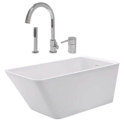 Maidstone Brea Freestanding Tub - Chrome by Maidstone