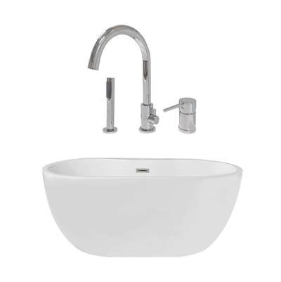 Maidstone Matteo Acrylic Double Ended Tub - Chrome by Maidstone