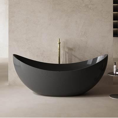 71 Inch Double Ended Carbon Fiber Freestanding Tub by Maidstone