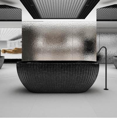 67 Inch Carbon Fiber Freestanding Tub by Maidstone