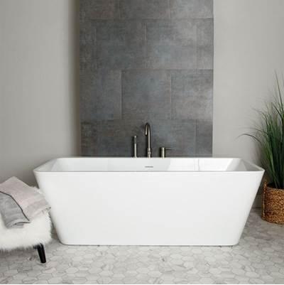Maidstone Tiberius Acrylic Double Ended Tub - Polished Nickel by Maidstone