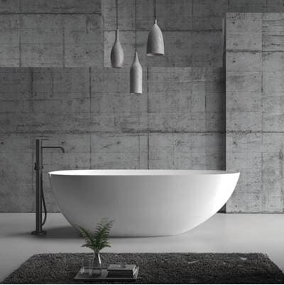 Maidstone Chaucer MWS Solid Surface Tubs - White by Maidstone
