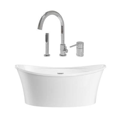 Maidstone Conway Acrylic Double Ended Tub - Chrome by Maidstone
