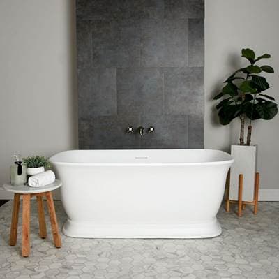 Maidstone Emilia Acrylic Contemporary Tub - Chrome by Maidstone