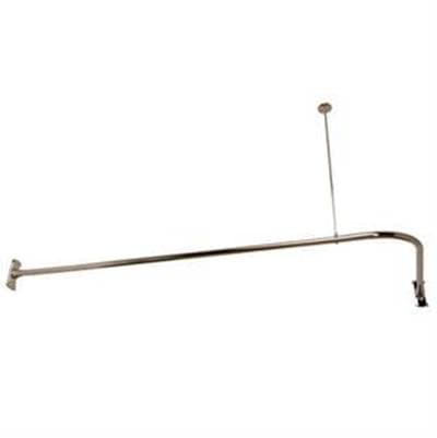 Maidstone L-ring Shower Curtan Rod Enclosure Ring/rod - Chrome