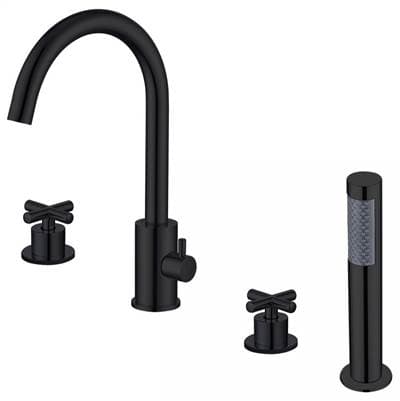 Maidstone Roman Deck Mount Faucets - Matte Black by Maidstone