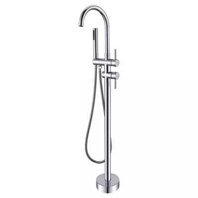 Maidstone Contemporary Freestanding Faucet - Gooseneck - Chrome by Maidstone