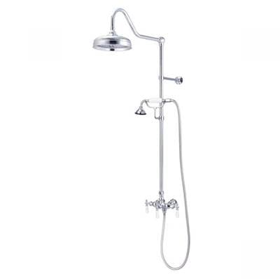 Maidstone Exposed Bathroom Shower Set with Handshower - Chrome