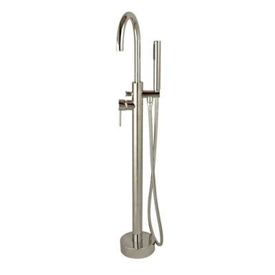 Maidstone Contemporary Freestanding Faucet - Gooseneck - Chrome