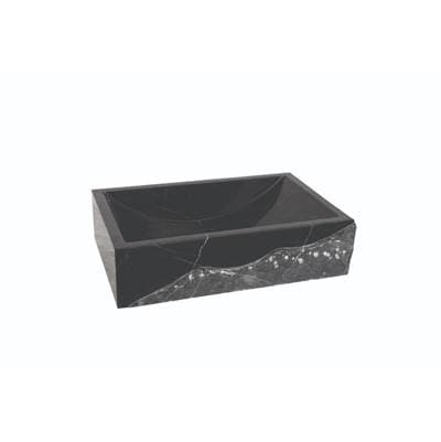 Maidstone Marble Vessel Sink - Black Marble