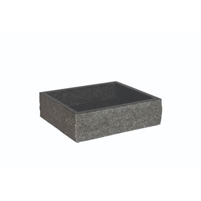 Maidstone Granite Vessel Sink - Dark Gray Granite