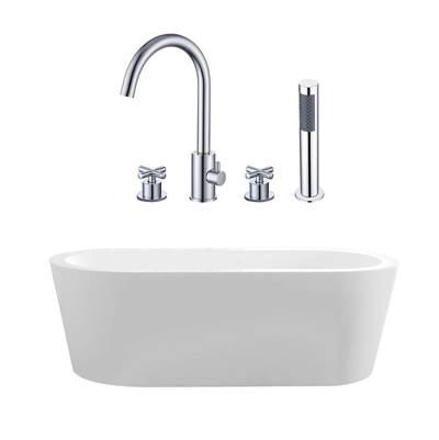 Maidstone Turkana Acrylic Contemporary Tub - Chrome