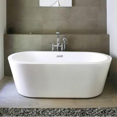 Maidstone Turkana Acrylic Contemporary Tub - Chrome by Maidstone