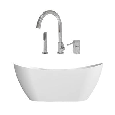 Maidstone Wexler Acrylic Contemporary Tub - Chrome