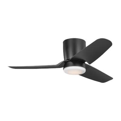 Visual Comfort Fan Collection Colgin 44 Hugger LED Ceiling Fan in Midnight Black with Midnight... by Visual Comfort Fan Collection
