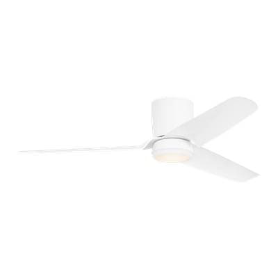 Visual Comfort Fan Collection Colgin 56 Hugger LED Ceiling Fan in Matte White with Matte White...