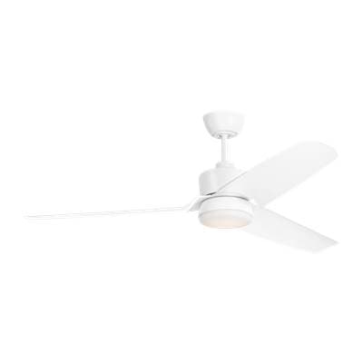 Visual Comfort Fan Collection Colgin 56 LED Ceiling Fan in Matte White with Matte White Blades...