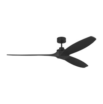 Visual Comfort Fan Collection Collins Smart 70 Ceiling Fan in Midnight Black with Midnight Black...