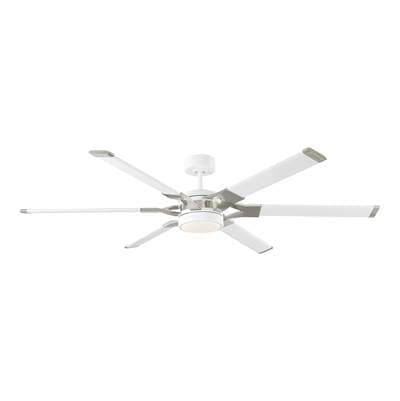 Visual Comfort Fan Collection Loft 62 LED Ceiling Fan in and Brushed Steel Accents with Shades...