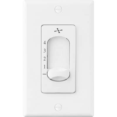 Visual Comfort Fan Collection Universal Control 4 - Speed Hardwire Wall Control - White