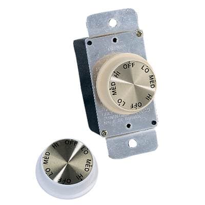 Visual Comfort Fan Collection Universal Control 3 - Speed Rotary Hardwire Wall Control in Ivory...