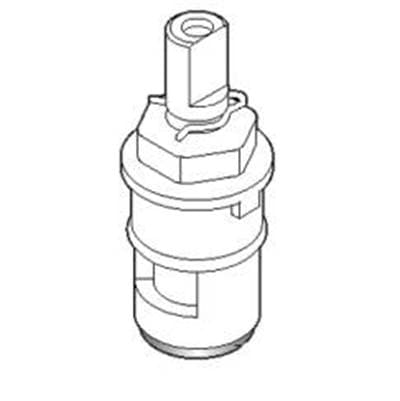 Moen Commercial 2 Handle Plastic Shell Ceramic Disc Cartridge - Hot