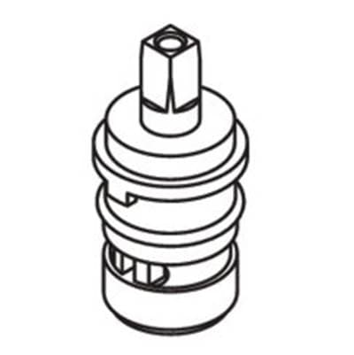 Moen Commercial 2 Handle Brass Shell Ceramic Disc Cartridge - Hot
