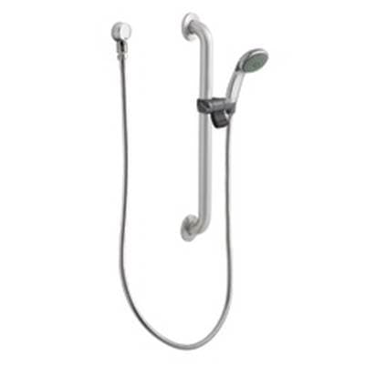 Moen Commercial Chrome/stainless Slide Bar/grab Bar Shower - Chrome Stainless