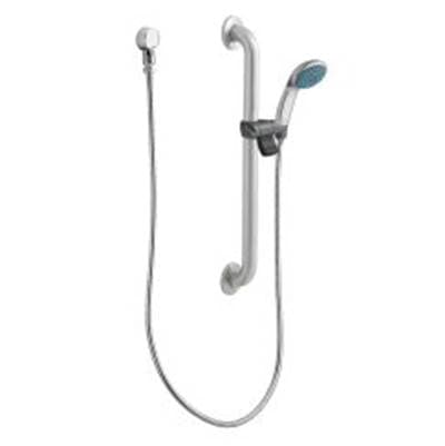 Moen Commercial Chrome/stainless Slide Bar/grab Bar Shower - Chrome Stainless