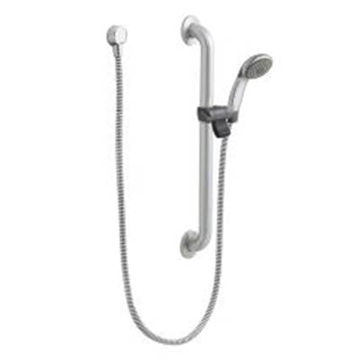 Moen Commercial Chrome/stainless Slide Bar/grab Bar Shower - Chrome Stainless