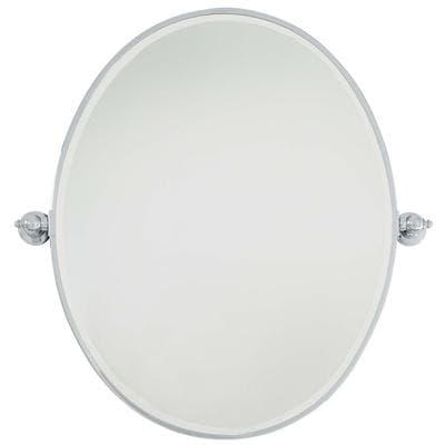 Minka-lavery Large Oval Mirror - Beveled - Chrome