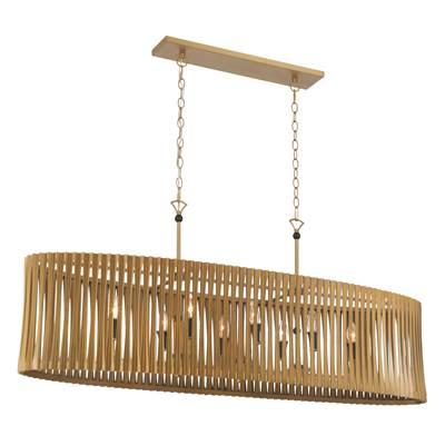 Aven 52'' 8-Light Linear Chandelier by Minka-Lavery