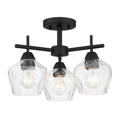 Minka-lavery 3 Light Semi Flush / Chandelier - Coal by Minka-Lavery